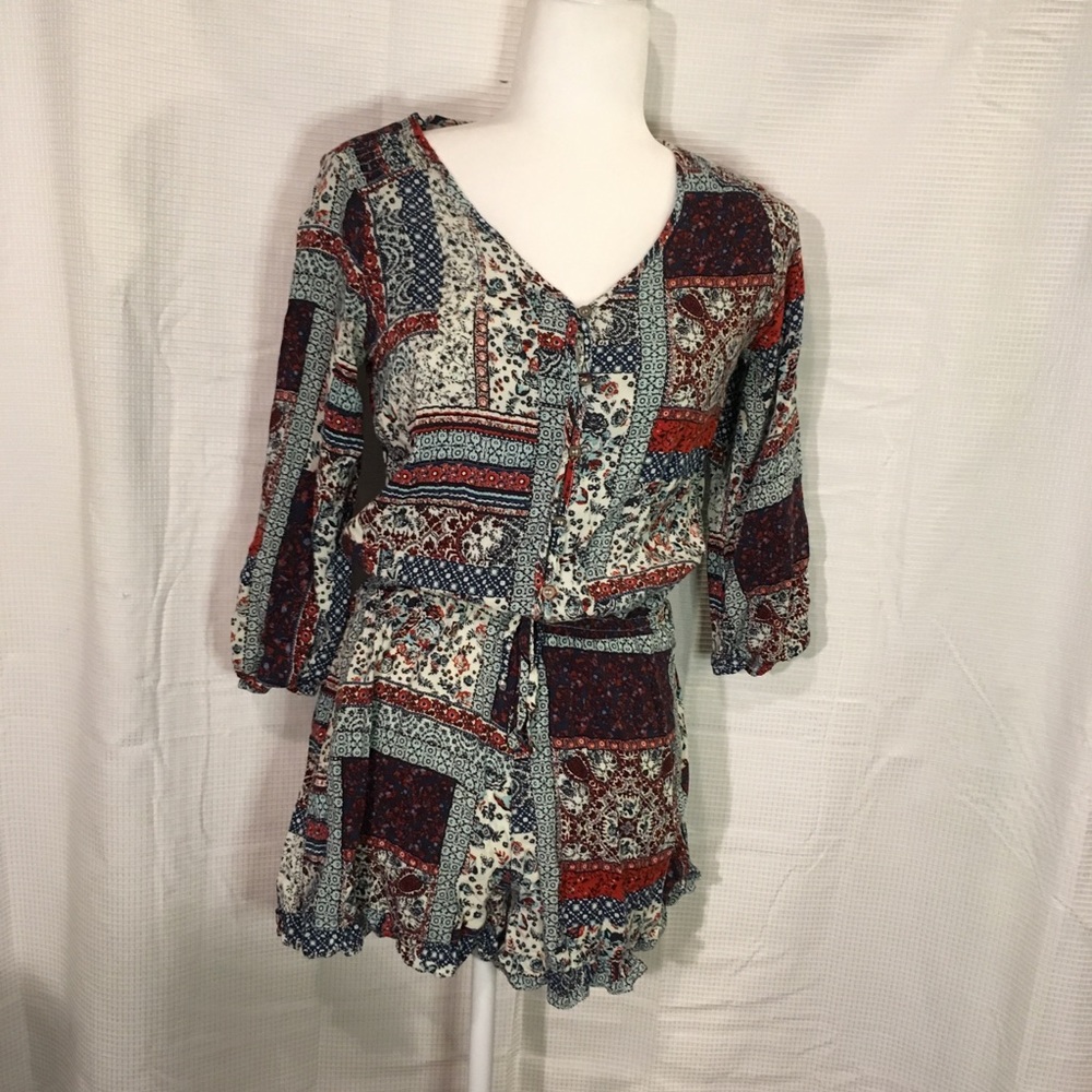 NWOT Mossimo Romper Shorts w/ Long Sleeves
